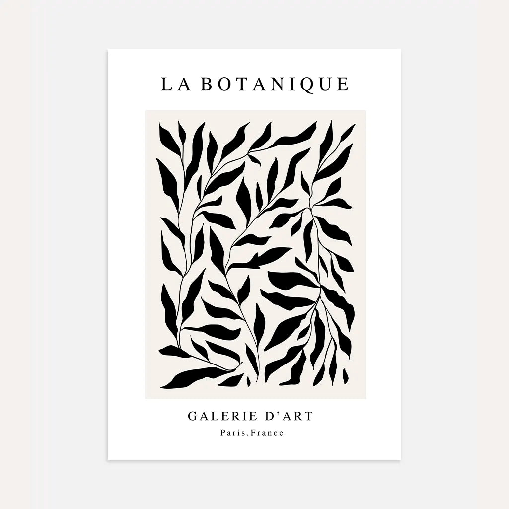 Botanisches Poster „Noir Waves“
