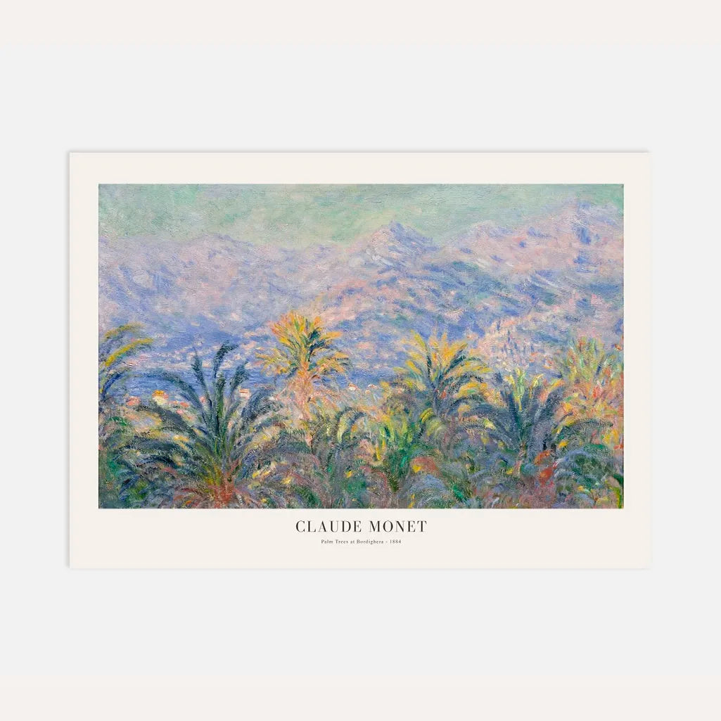 Claude Monet Poster – Palmen in Bordighera
