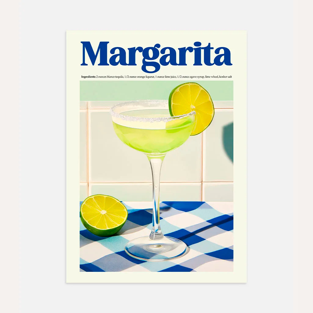 Margarita Cocktail Verde Poster