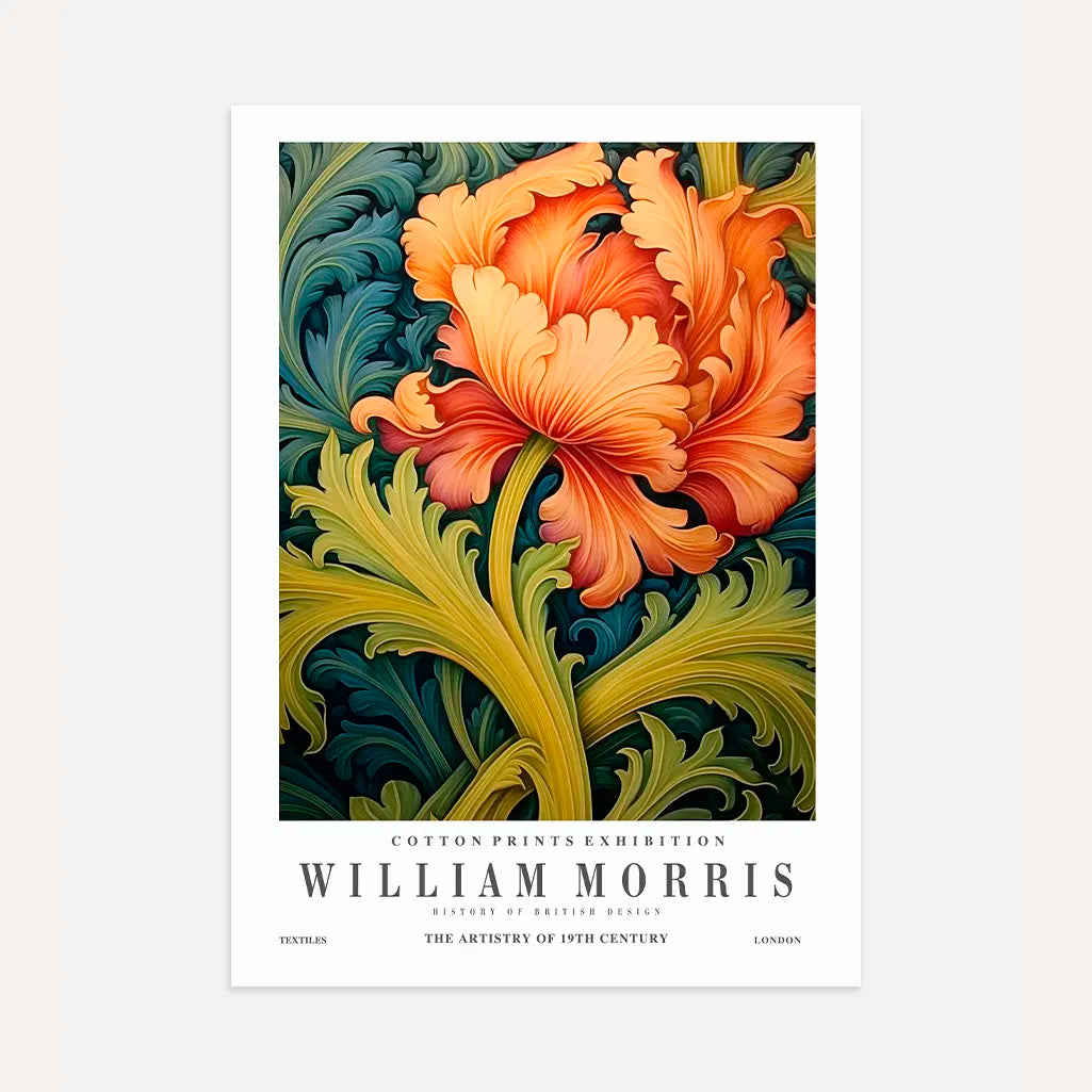 Poster – Florales Morris-Muster