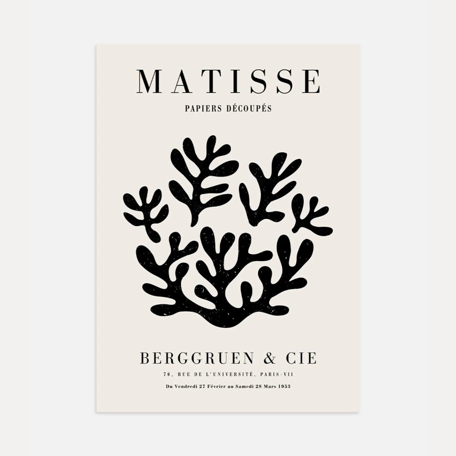 Henri Matisse – Schwarze Korallen Poster
