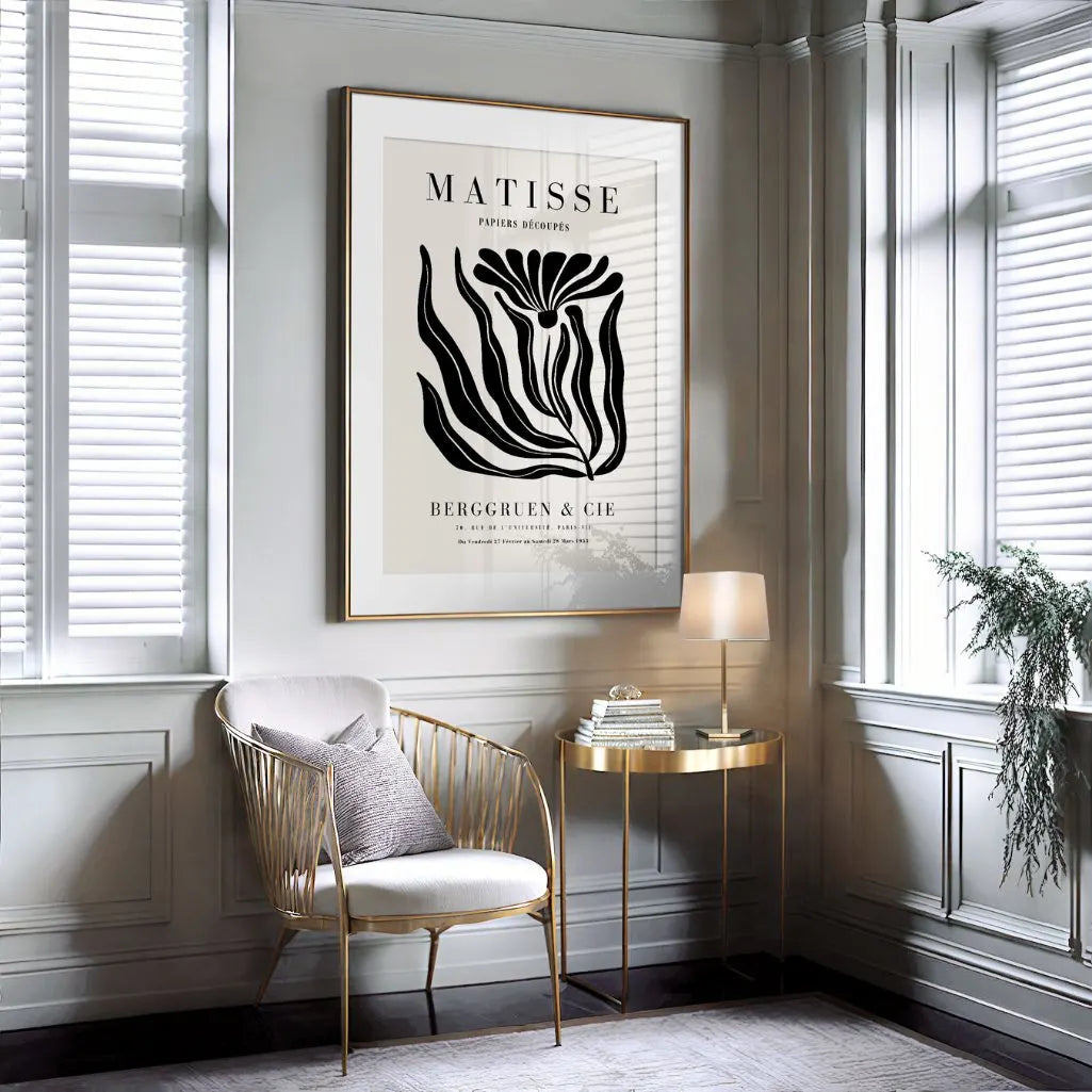 Henri Matisse – Schwarze Blume Poster