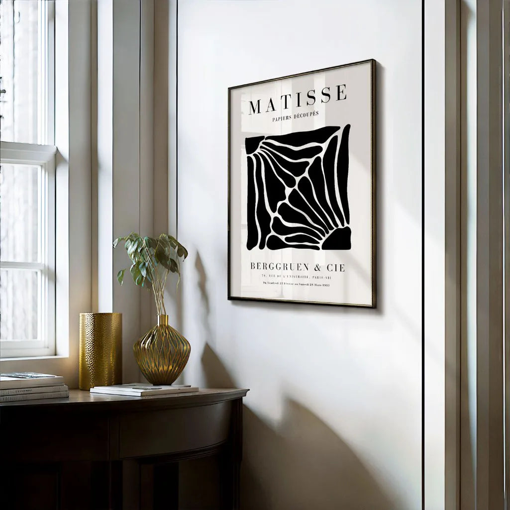 Henri Matisse – Florale Silhouetten Poster Schwarz