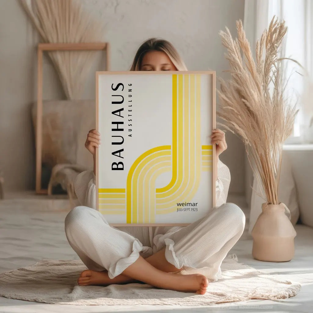 Bauhaus Gelb Licht Poster