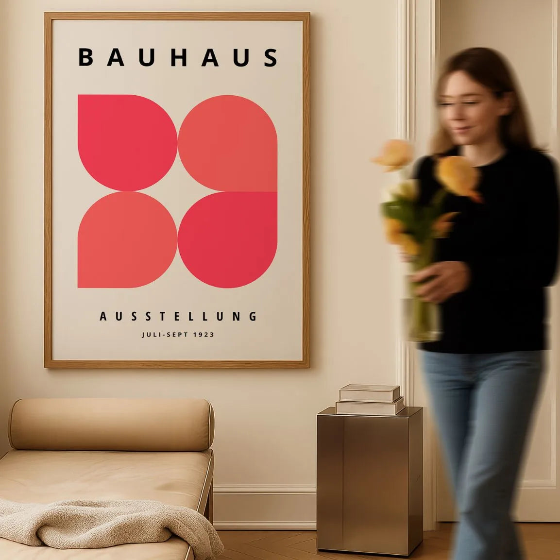 Bauhaus Rote Formen Poster