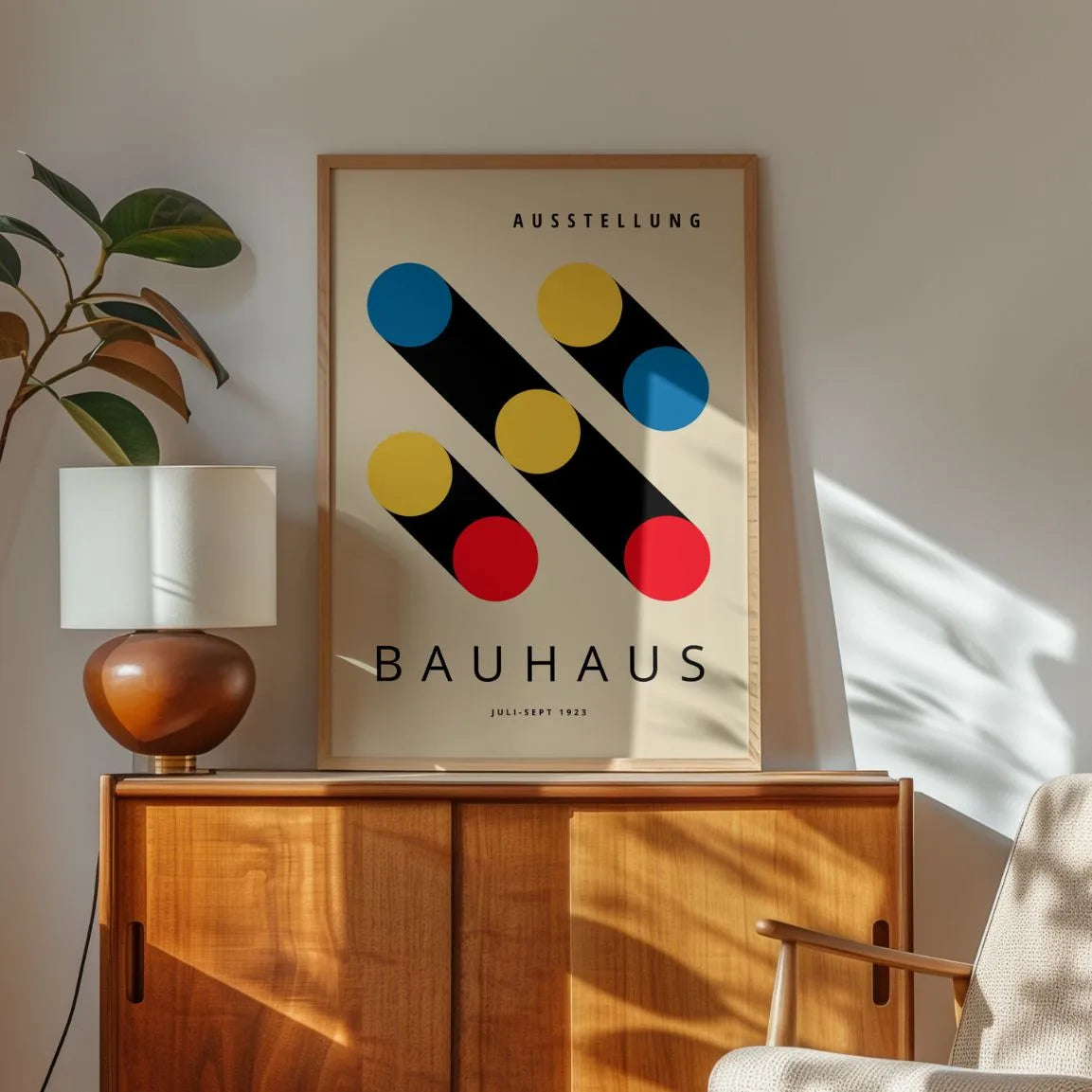 Bauhaus Schatten Kreise Poster