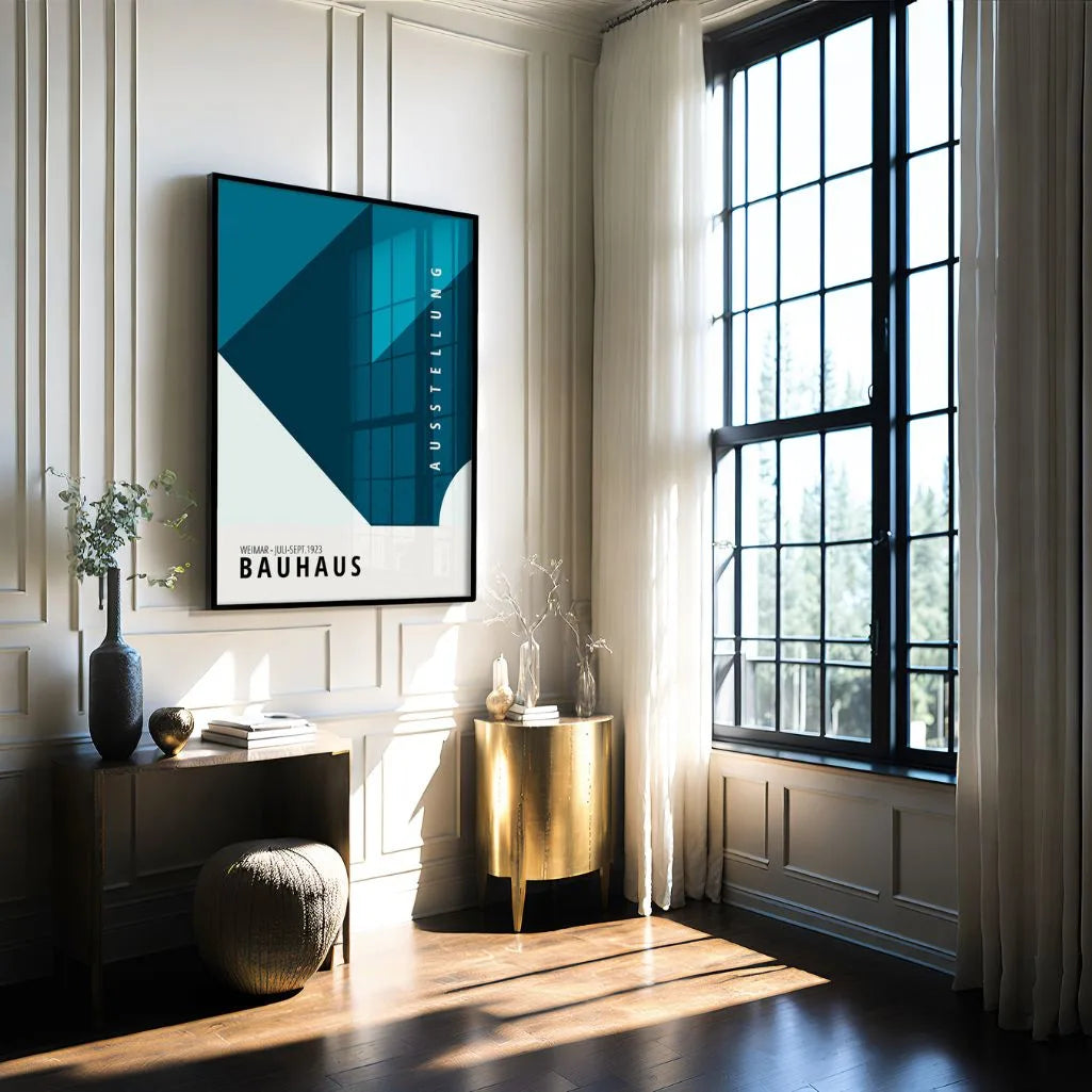 Bauhaus Blau Tief Poster