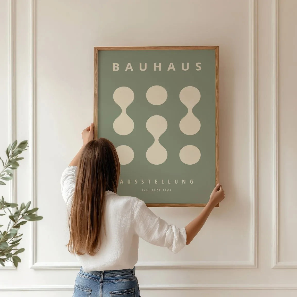 Bauhaus Salbeigrün Poster