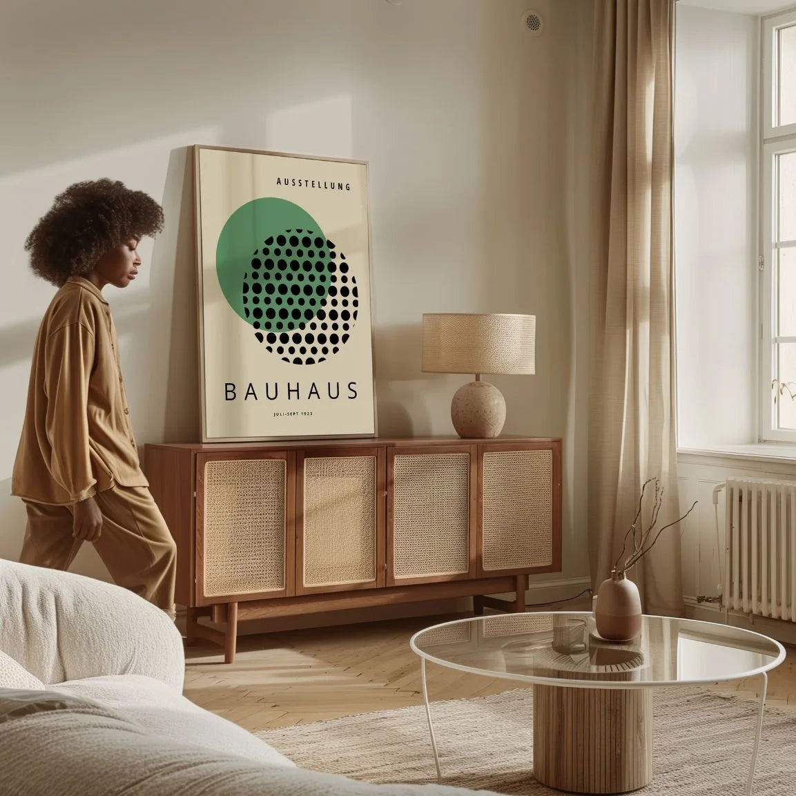 Bauhaus Grün Optik Poster