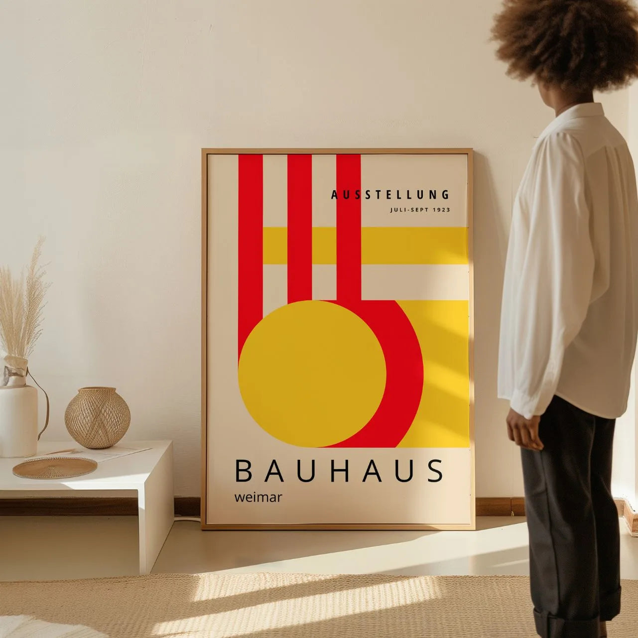 Bauhaus Rotgelb Energie Poster