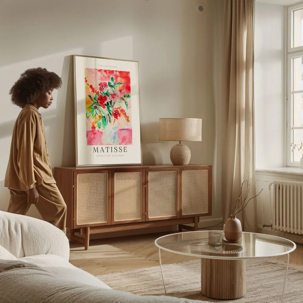 Matisse Rot Blumen Poster