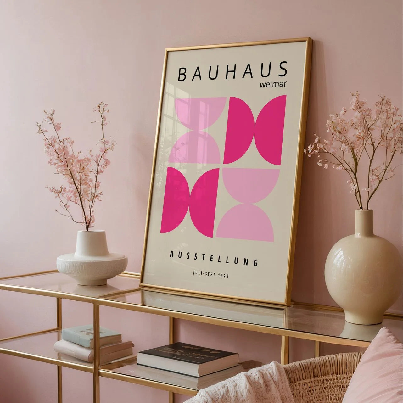 Bauhaus Rosa Energie Poster