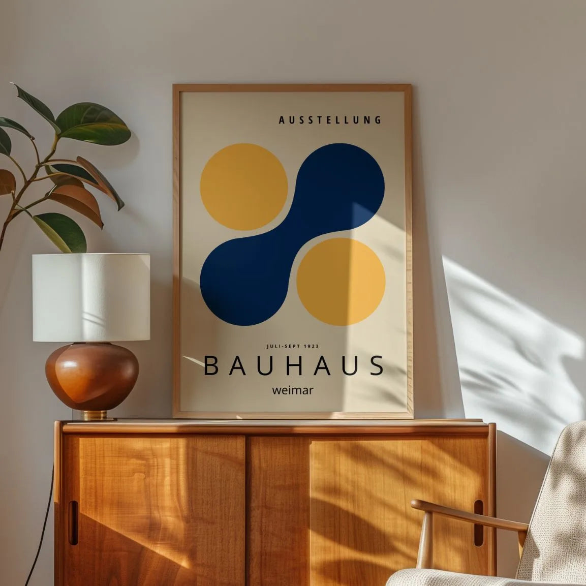 Bauhaus Gelbe Kreise Poster