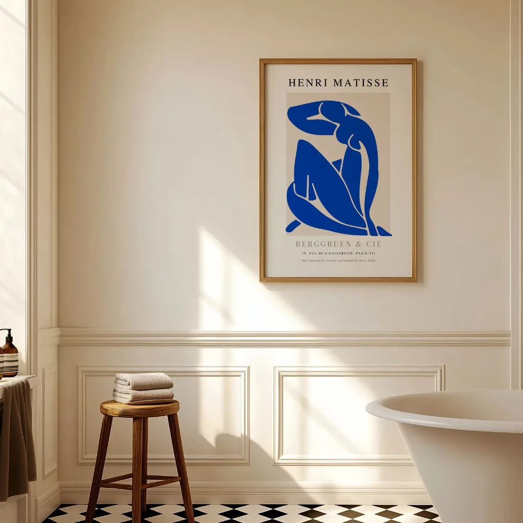 Matisse Nu Bleu Tiefblau Poster