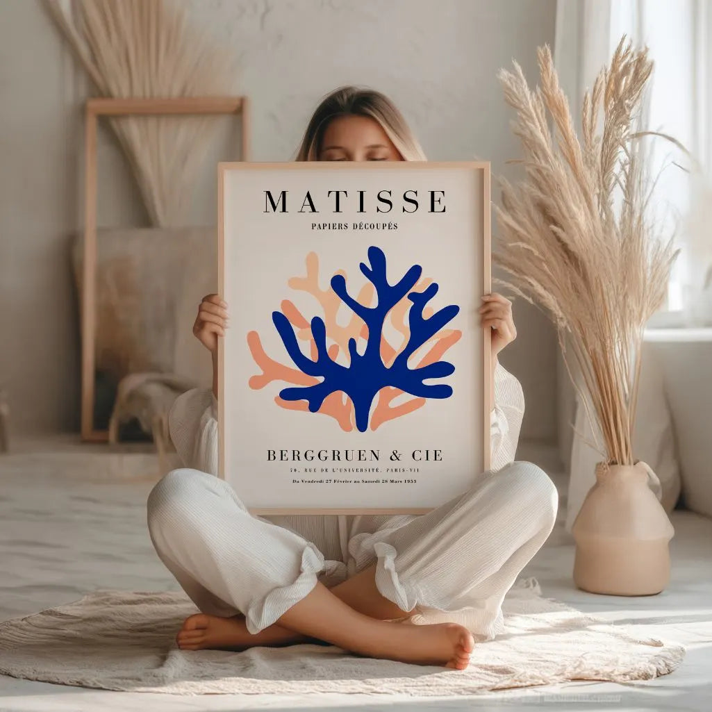 Matisse Blau Orange Poster
