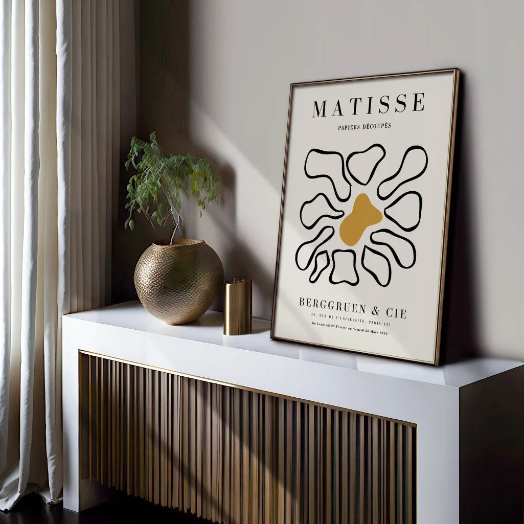 Matisse Senf Mitte Blume Poster