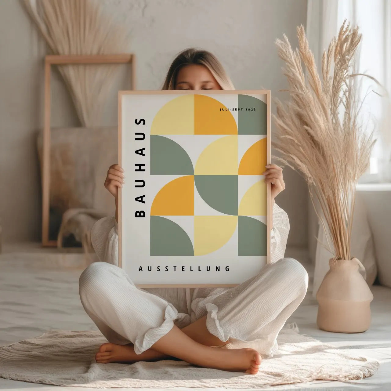 Bauhaus Pastell Ruhe Poster