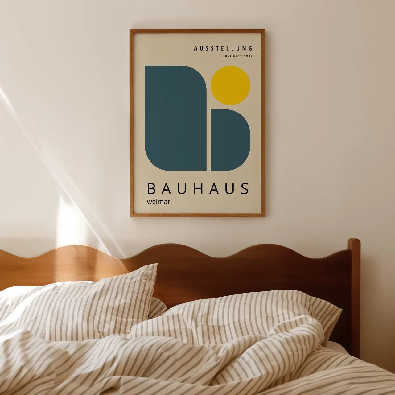 Bauhaus Blau Balance Poster