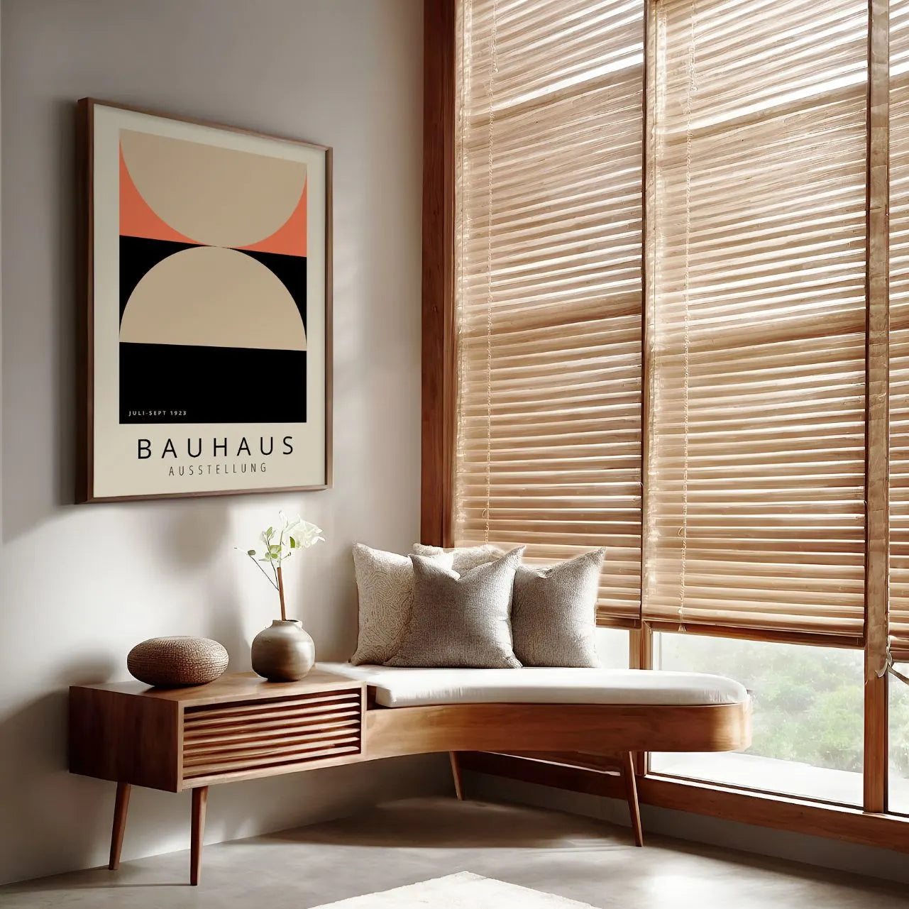 Bauhaus Beige Akzent Poster