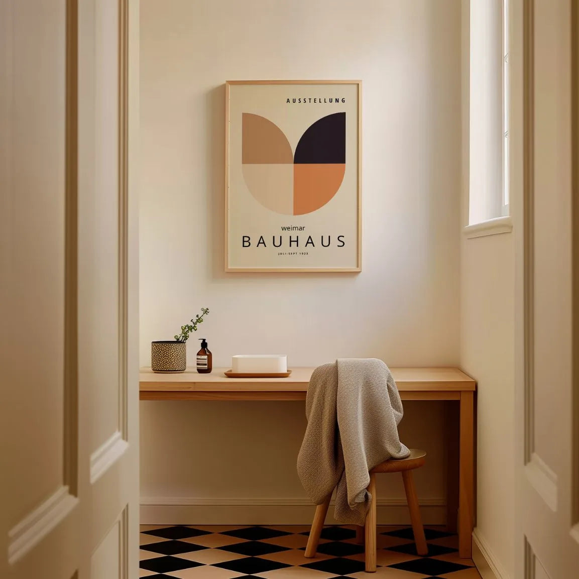 Bauhaus Weimar Warm Poster