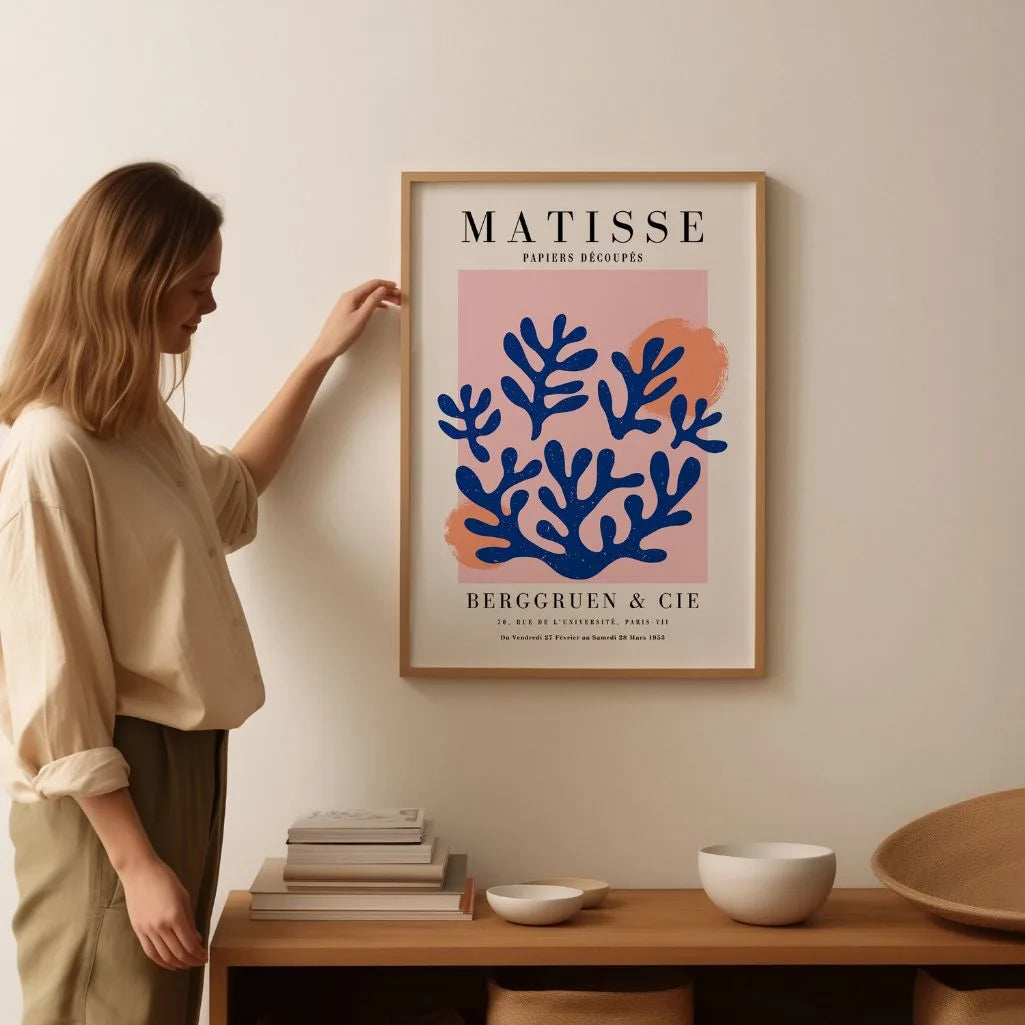 Matisse Blau Koralle Poster