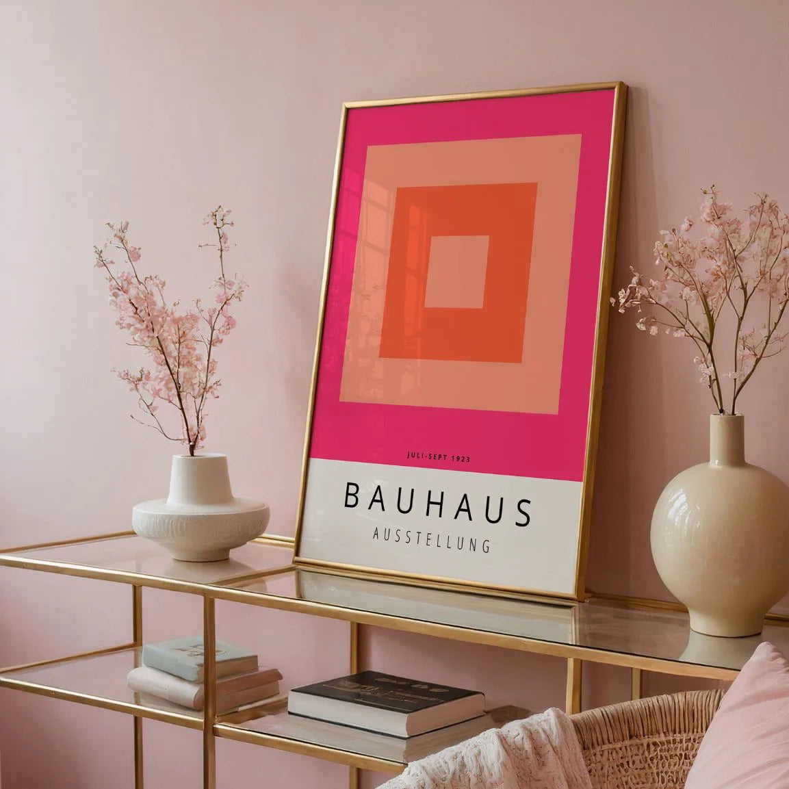 Bauhaus Orange Poster