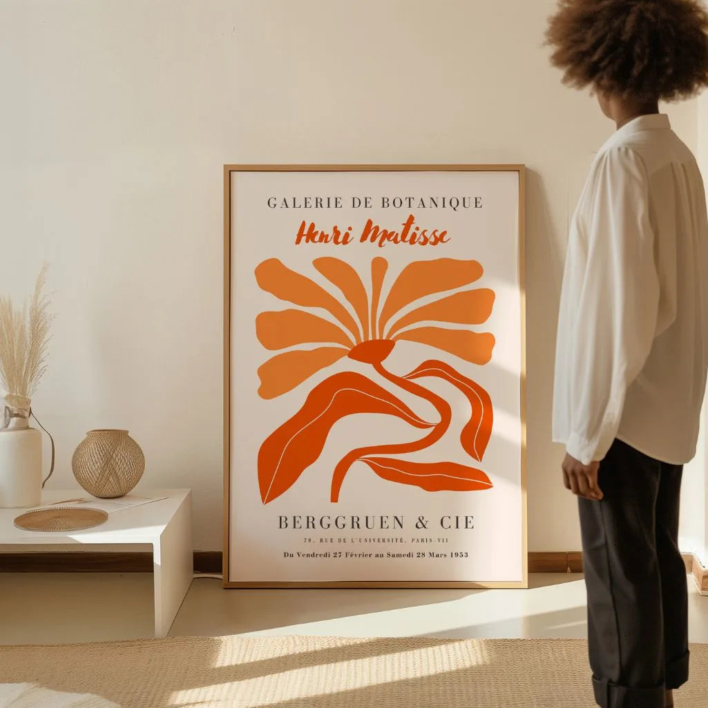 Matisse Orange Blüte Poster