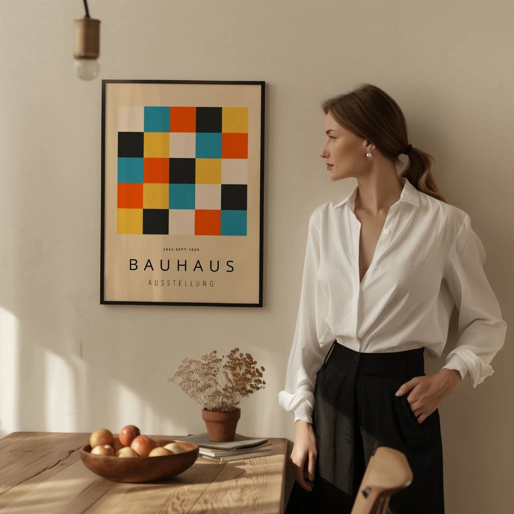 Bauhaus Farbblöcke Poster