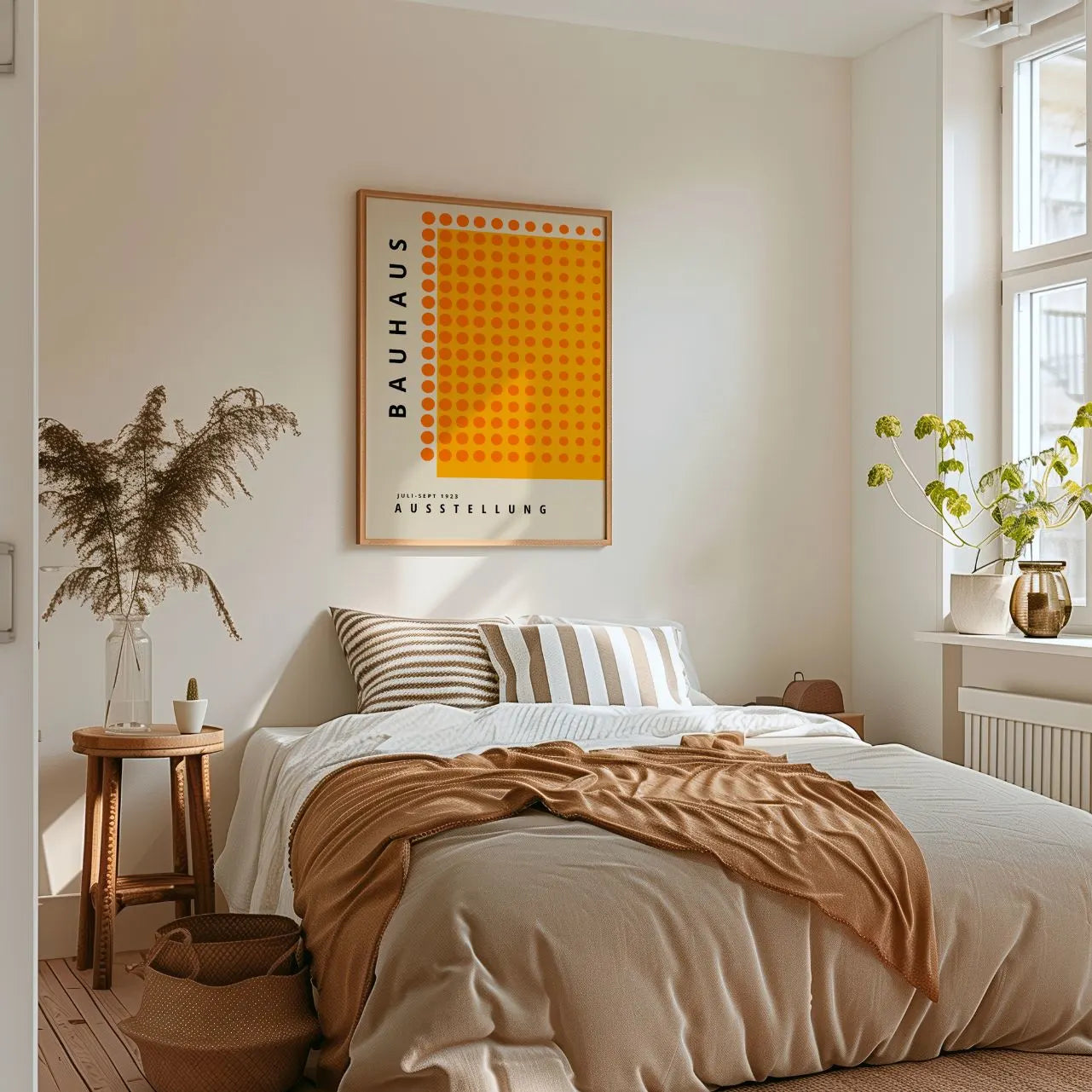 Bauhaus Orange Dynamik Poster