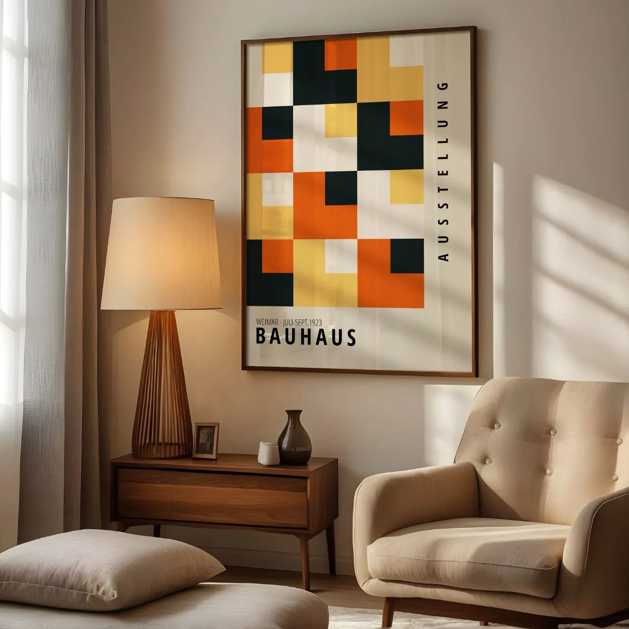 Bauhaus Farb-Mosaik Poster