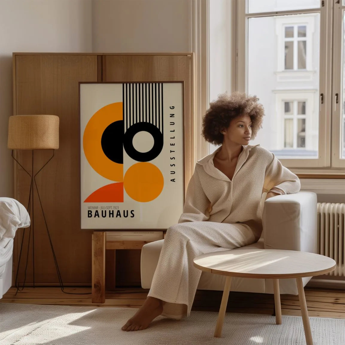 Bauhaus Orange Formen Poster