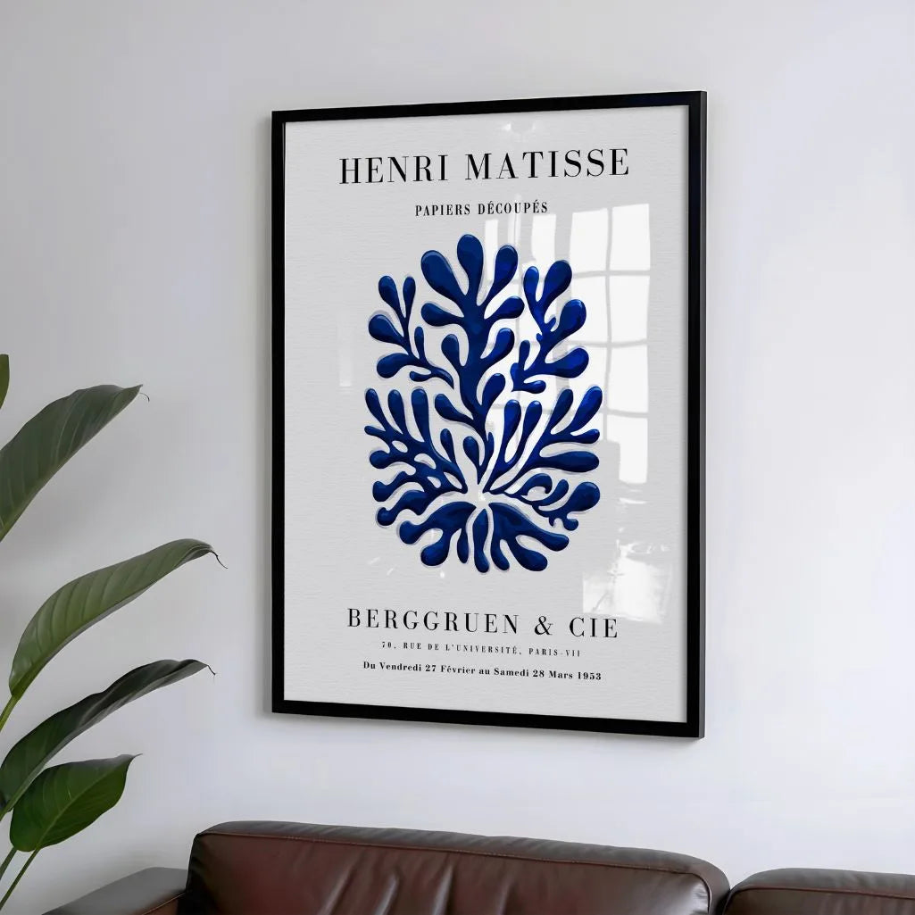 Matisse Blau Form Poster