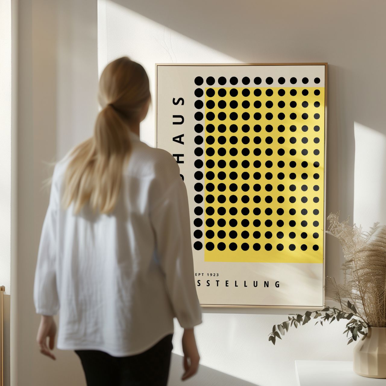 Bauhaus Gelb Präzision Poster