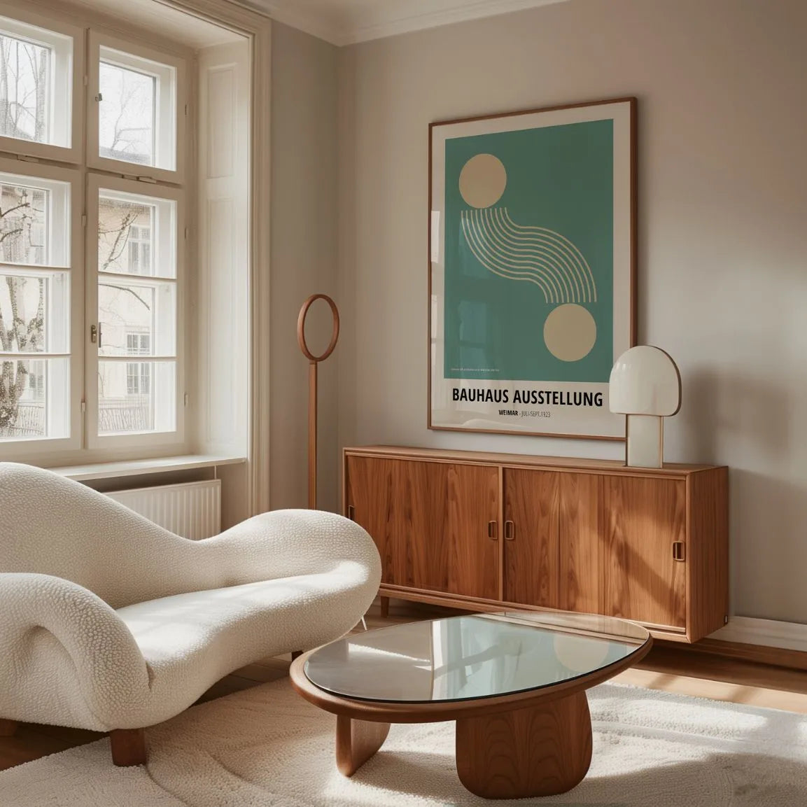 Bauhaus Geometrie Bewegung Poster