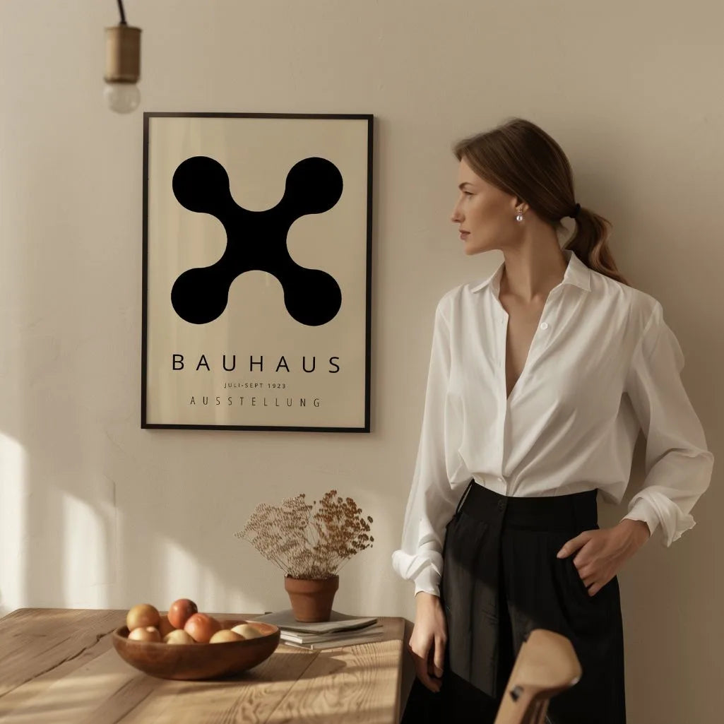 Bauhaus Schwarze Form Poster
