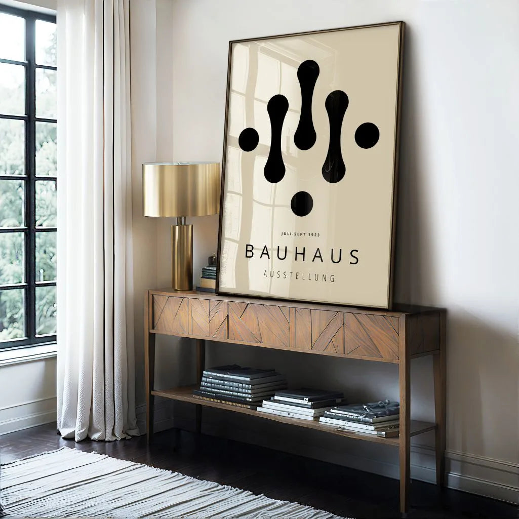 Bauhaus Tropfen Geometrie Poster
