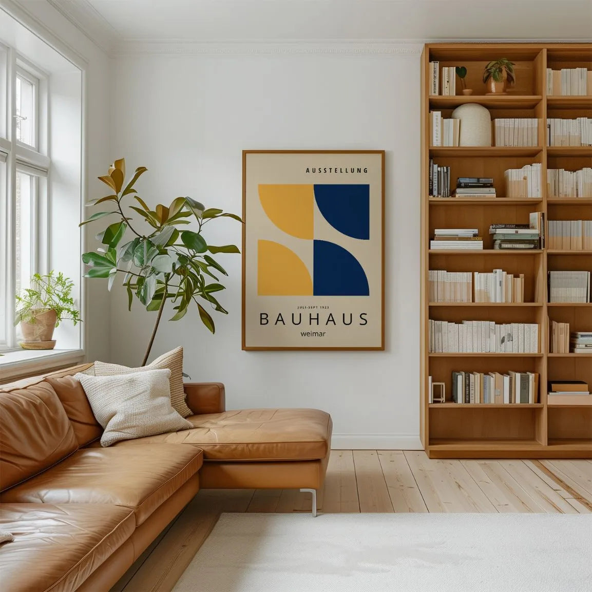 Bauhaus Gelb Navy Poster