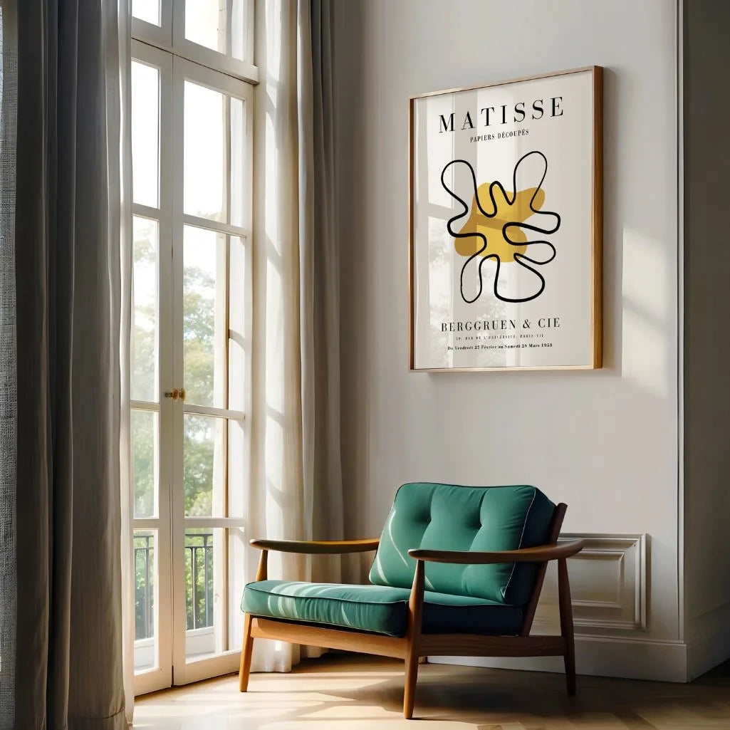 Matisse Senf Akzent Formen Poster