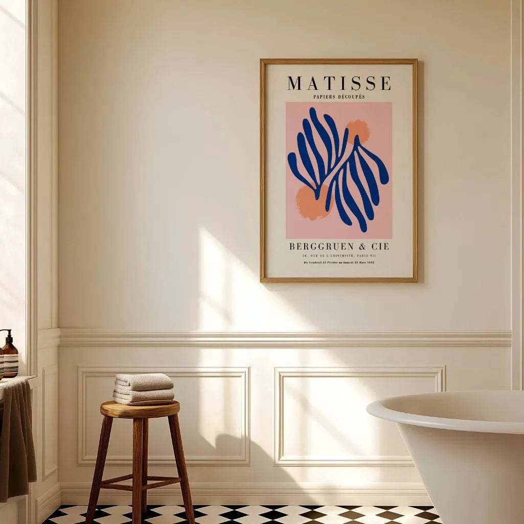 Matisse Blau Botanisch Poster