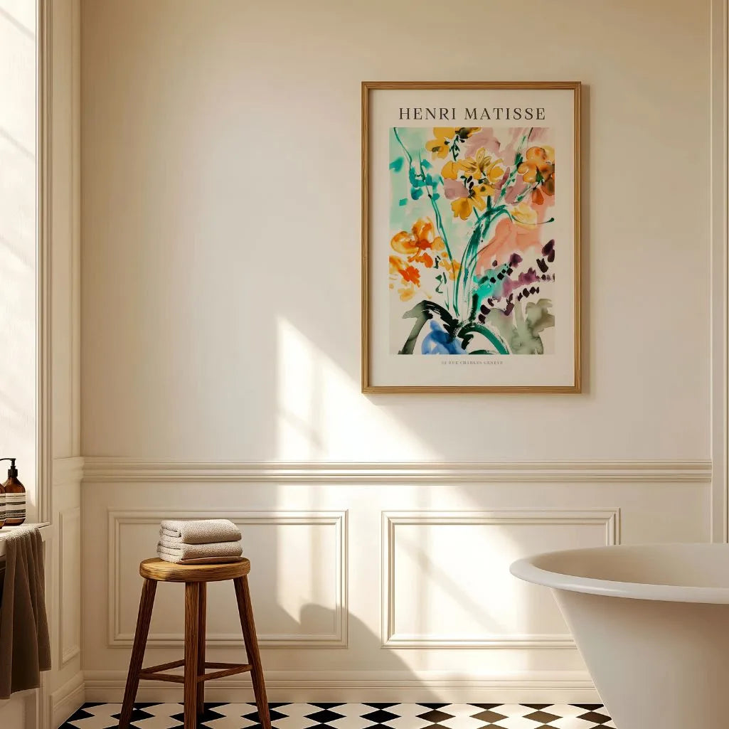 Matisse Aquarell Blumen Poster