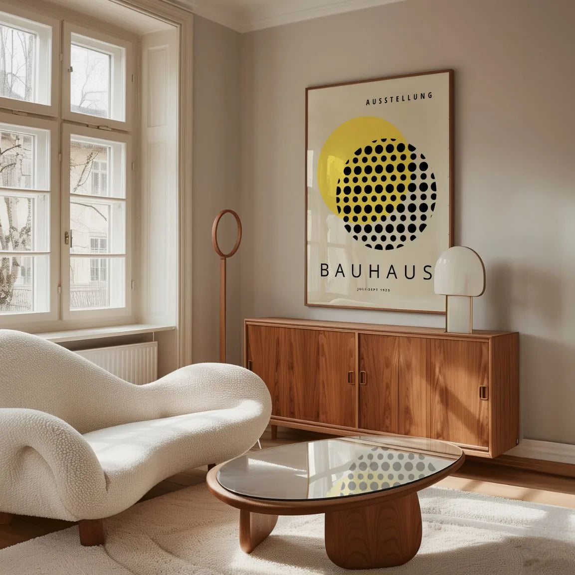 Bauhaus Gelb Sonne Poster