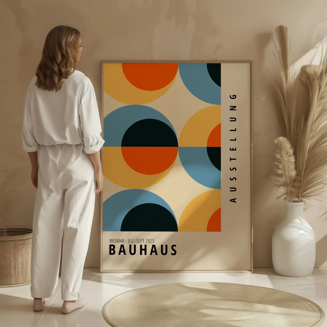 Bauhaus Retro Farben Poster