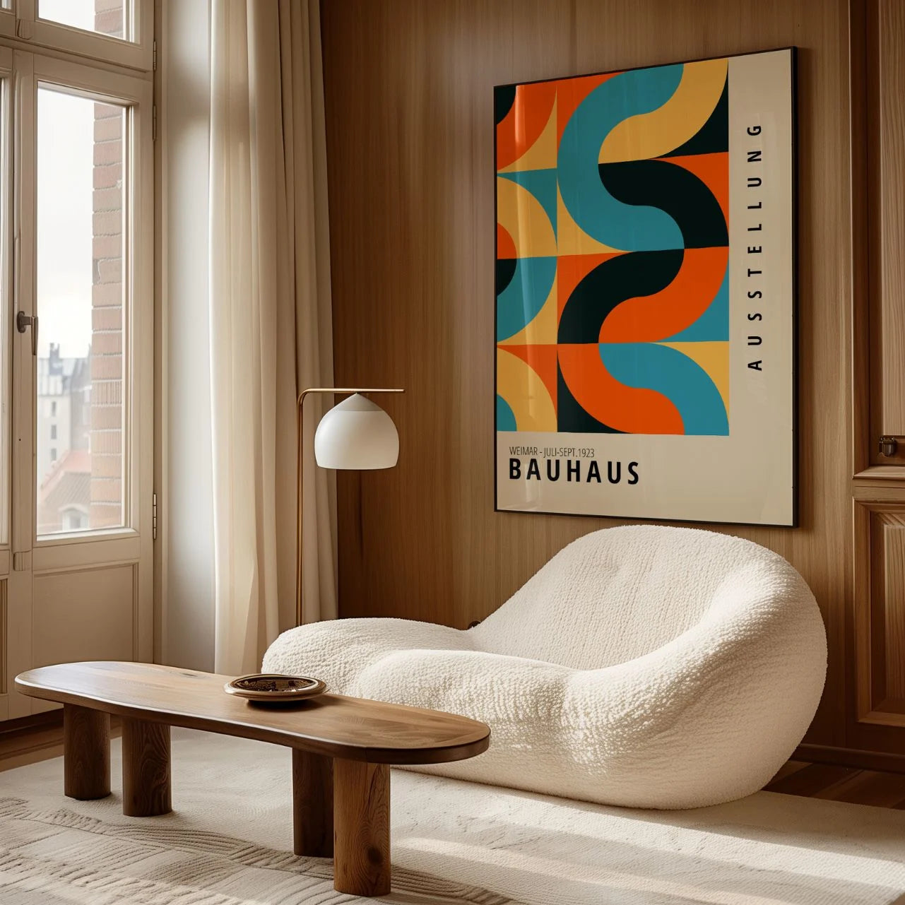 Bauhaus Wellen Dynamik Poster