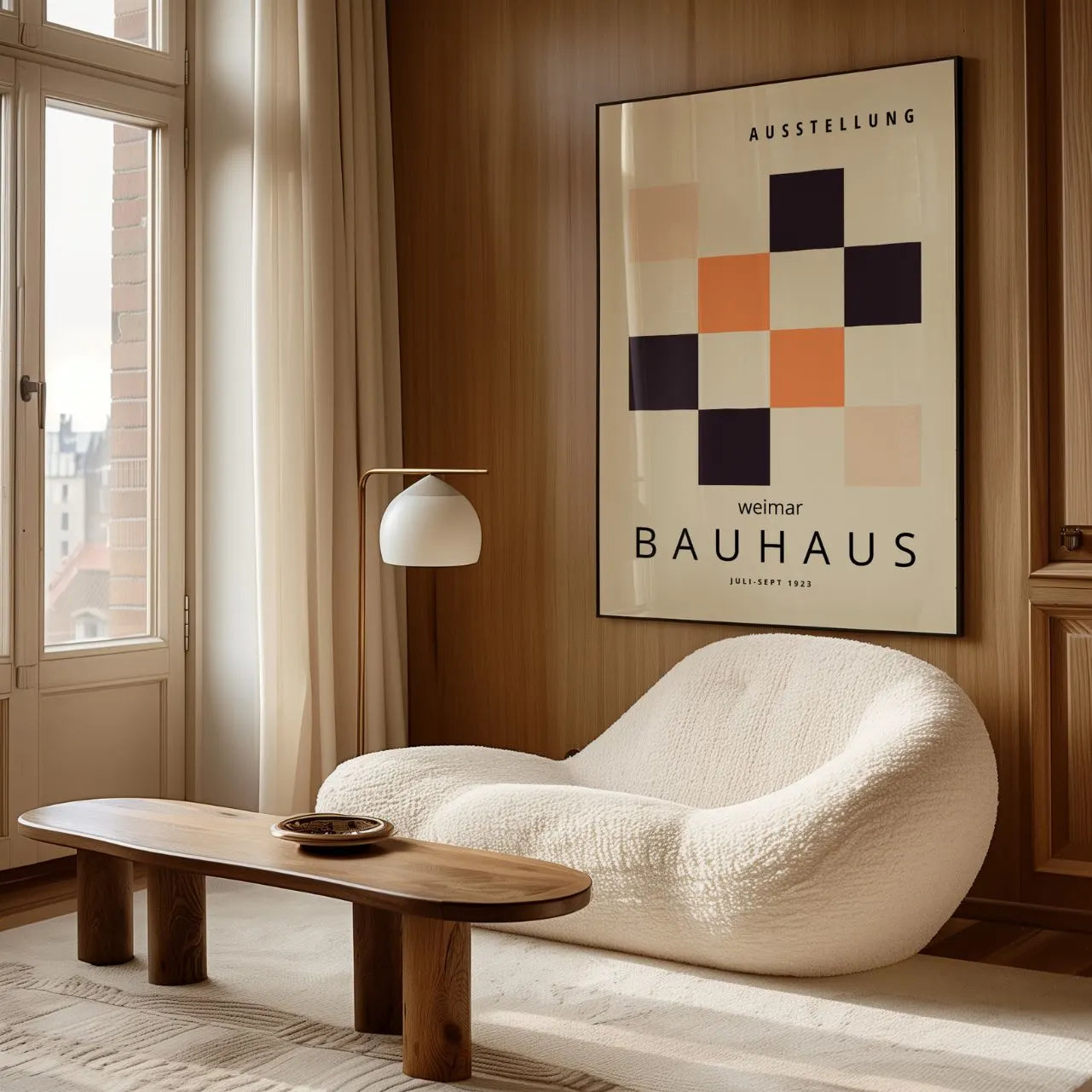 Bauhaus Quadrat Raster Poster