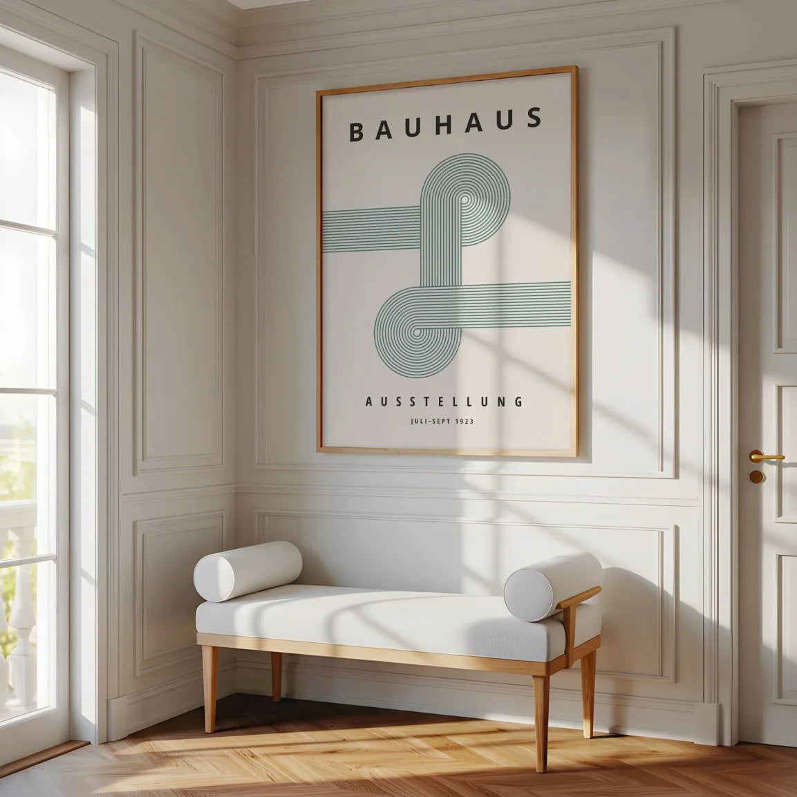 Bauhaus Grüne Linien Poster