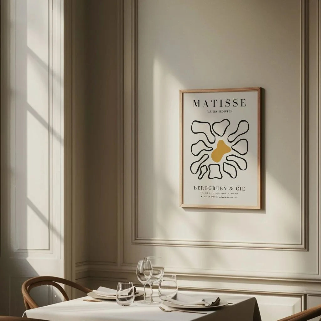 Matisse Senf Mitte Blume Poster