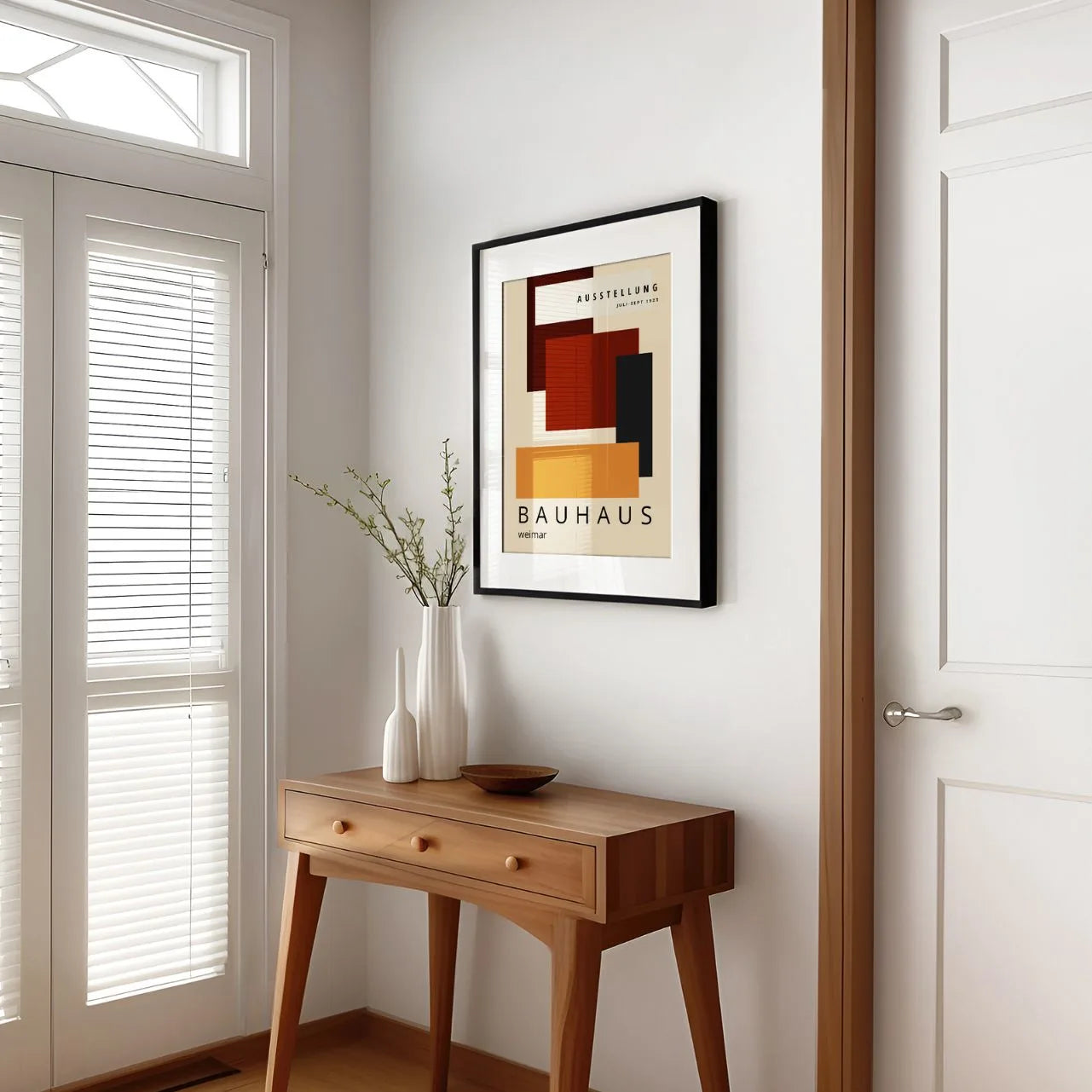 Bauhaus Orange Tiefe Poster
