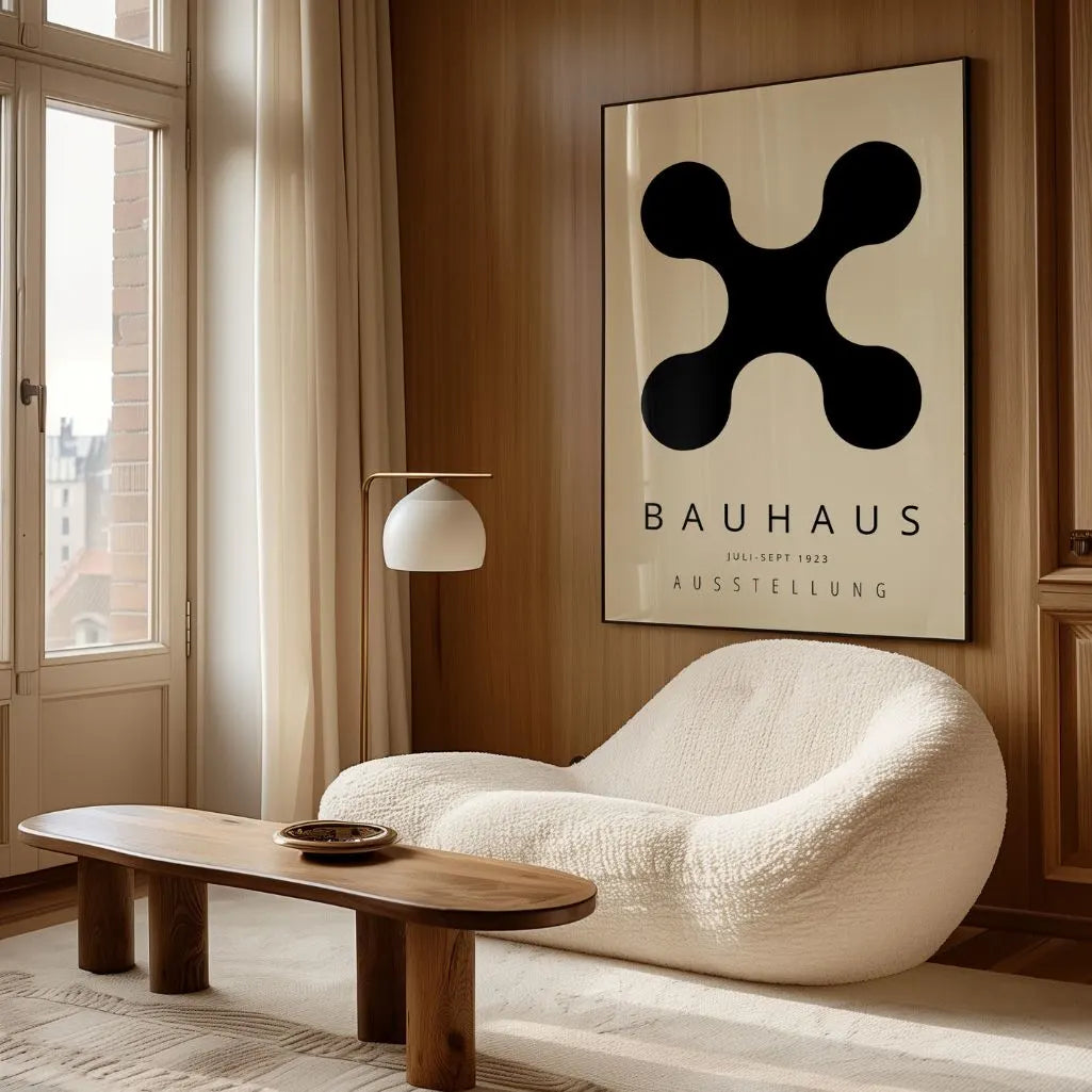 Bauhaus Schwarze Form Poster