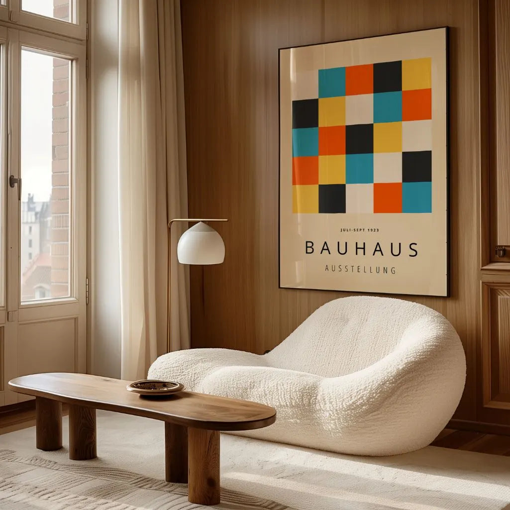 Bauhaus Farbblöcke Poster