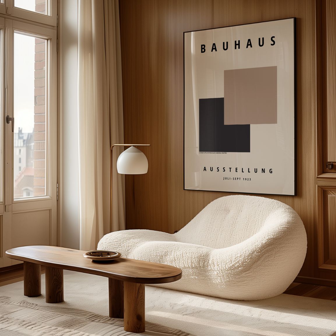 Bauhaus Quadrat Geometrie Poster